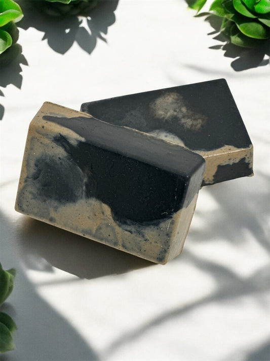 Man’s Cave Bar – Charcoal, Coffee & Goat Milk Soap